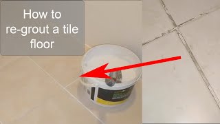 How to regrout tiles [upl. by Judson]