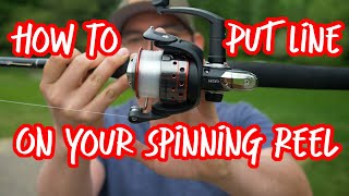 How to Put Line On A Spinning Reel STEPBYSTEP GUIDE  How To Spool A Spinning Reel [upl. by Main]