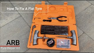 ARB TYRE REPAIR KIT HOW TO PLUG A PUNCTURED TYRE [upl. by Ulick]