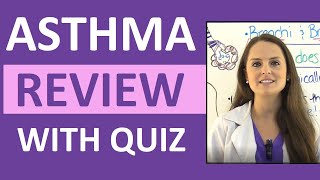 Asthma Treatment Symptoms Pathophysiology Nursing Interventions NCLEX Review Lecture [upl. by Anilef]