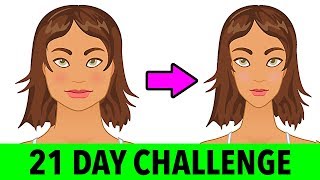 21 Day Challenge To Slim Down Your Face And Lose Chubby Cheeks [upl. by Oliy216]