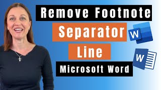 HOW TO Remove Footnote Line in Word [upl. by Fernando497]