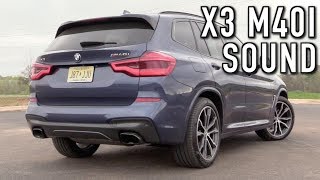 Pure Sound 2018 BMW X3 M40i Cold Start Revs Acceleration [upl. by Reckford]