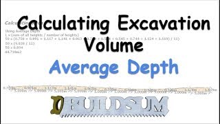 Calculating Excavation Volume Average Depth [upl. by Udella872]