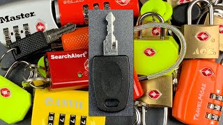 795 TSA Master Keys — Why You Should NEVER Use Travel Locks Except on Luggage [upl. by Lomax211]