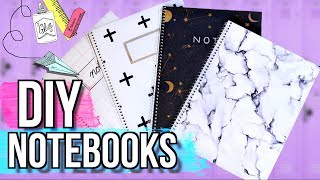 DIY Notebooks for Back to School  JENerationDIY [upl. by Anitniuq]