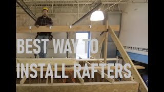 How to Install a Ridge Board amp Rafters  Roof Framing Part 4 [upl. by Aggappera]