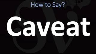 How to Pronounce Caveat CORRECTLY [upl. by Osmen169]