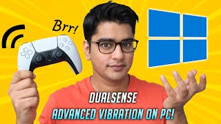 Make PS5 DualSense Controller Work WITH ADVANCED HAPTICS on Windows  PC [upl. by Sawyor786]