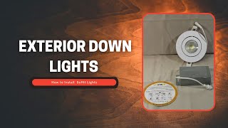 Exterior Down light  How To Install Soffit Lights [upl. by Vudimir]