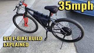 EBike Build  2000w rear hub motor 52V 29in MTX Wheel ALIEXPRESS [upl. by Ynneh]