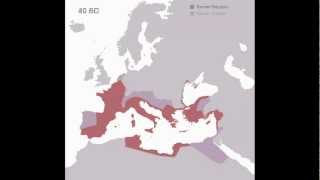 Animated History of the Roman Empire 510 BC  1453 AD [upl. by Yelsna625]