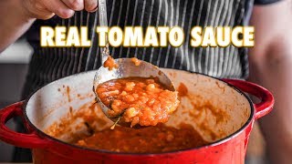 Proper Tomato Sauce Using Fresh Tomatoes 3 ingredients [upl. by Arodasi]