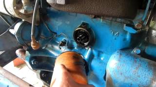 Oil Change On A Ford 2000 Tractor [upl. by Om]