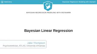 R Tutorial Bayesian Linear Regression [upl. by Daryl]