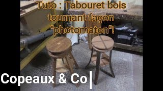 Tutoriel  DIY tabouret tournant façon photomaton  Adjustable stool [upl. by Ahseret732]