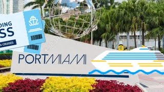 PORT OF MIAMI  CRUISE PORT WALKING TOUR [upl. by Shirlene18]