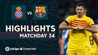 Resumen de RCD Espanyol vs FC Barcelona 24 [upl. by Lomax963]