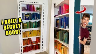 I Built A Secret Bookshelf Door In My House [upl. by Ereveneug]