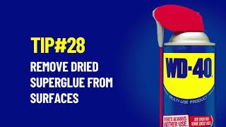 How To Remove Dried Superglue From Surfaces Using WD40 MultiUse Product [upl. by Nomaj]