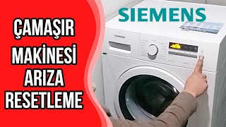 Simens Çamaşır Makinesi Arıza Resetleme Nasıl Yapılır Siemens iq300 [upl. by Flosser738]