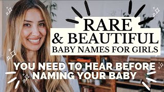 The Most Beautiful amp Rare Baby Girl Names Youll Love  RAQUEL CRUZ [upl. by Ardnek]