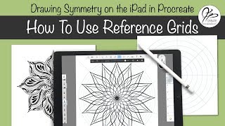 How To Use Reference Grids for Symmetry in Procreate on the iPad [upl. by Ogu588]