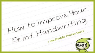 How to Improve Your PRINT Handwriting 🖊️ [upl. by Pain]