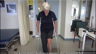 How to use Crutches  Nonweightbearing [upl. by Adall]