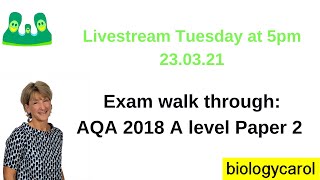 AQA Paper 2 2018 walkthrough [upl. by Circosta]