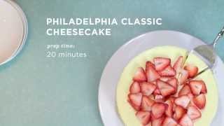 Classic Cheesecake Recipe  PHILADELPHIA Cream Cheese [upl. by Leander321]