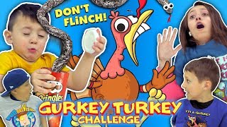 GURKEY TURKEY CHALLENGE Try Not To Flinch FUNnel Family Compilation [upl. by Aihsyak79]