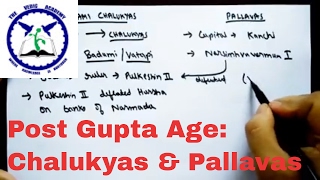 Chalukyas and Pallavas  SSC CGL  Post Gupta Period [upl. by Kiley]