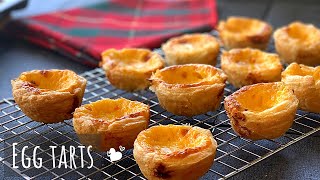 Egg Tarts  Using store bought Puff Pastry [upl. by Haet734]