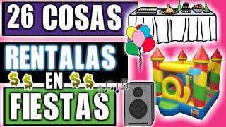 26 COSAS QUE PUEDES RENTAR EN LAS FIESTAS [upl. by Anailil804]