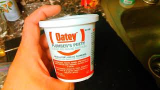 how to use plumbers putty [upl. by Hew]