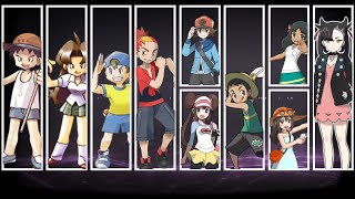 Pokémon  All Trainer Battle Themes Generations 1  8 [upl. by Nahtonoj700]