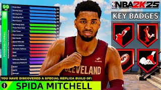 DONOVAN MITCHELL quotPLAYMAKING SLASHERquot Build is OVERPOWERED in NBA 2K25 [upl. by Aelam]