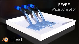 280 Blender Tutorial Water Simulation in EEVEE Nearly RealTime [upl. by Weidman]