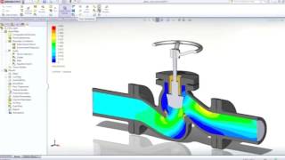 SolidWorks Simulación de fluidos [upl. by Schulz]