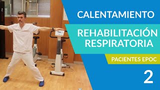 HUVM  Calentamiento  Ejercicios Rehabilitación Respiratoria para pacientes EPOC [upl. by Idnym]