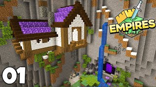 Empires SMP A Caves and Cliffs Starter House  Minecraft 117 Lets Play Episode 1 [upl. by Nappy388]