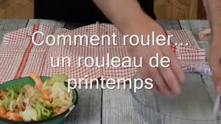 Comment rouler un rouleau de printemps [upl. by Eki]