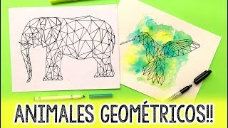 ¿Cómo hacer ANIMALES GEOMÉTRICOS ✄ Barbs Arenas Art [upl. by Cacia]