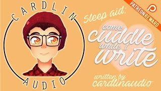 ASMR Voice Sleep aid Come cuddle while I write M4A Comfort for sleepinginsomnia Typing [upl. by Saleme]