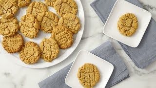 Easy Peanut Butter Cookies Martha Stewart [upl. by Guildroy34]