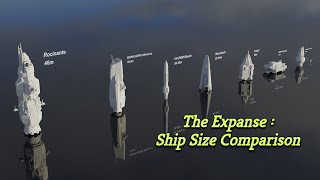 The Expanse  Ship Size Comparison  3D [upl. by Nonnahs]