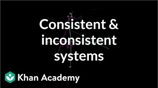 Consistent and inconsistent systems  Algebra II  Khan Academy [upl. by Clemmy]