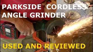 Parkside cordless angle grinder reviewed and tested [upl. by Nottap]