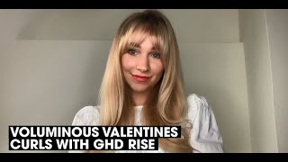 Voluminous Valentines curls using ghd rise [upl. by Nerte234]